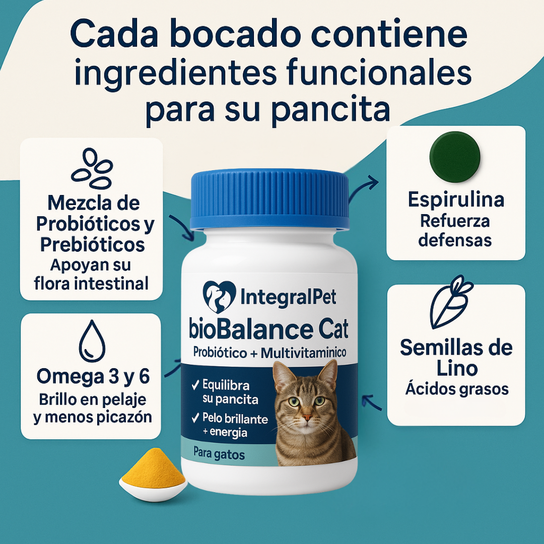 BioBalance Cat | Multivitaminico Natural 3 en 1 | Registro sanitario ✅