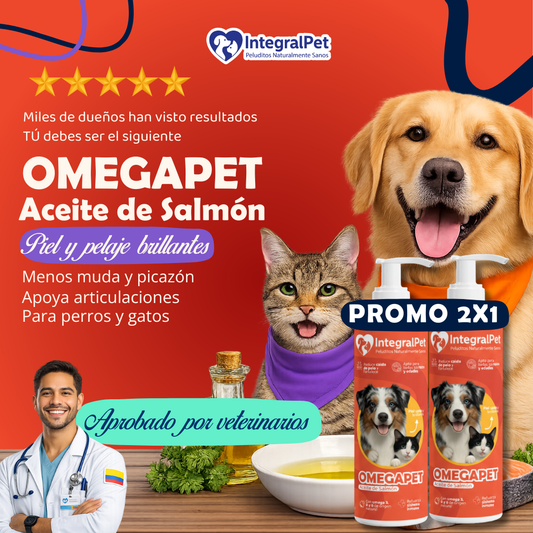 🐶😺PROMO INCIO DE AÑO 😺🐶 Suplemento OmegaPet  ™ PROMO 2X1 🎁|  RECOMENDADO POR EXPERTOS| 100% NATURAL | REGISTRO ICA ✨