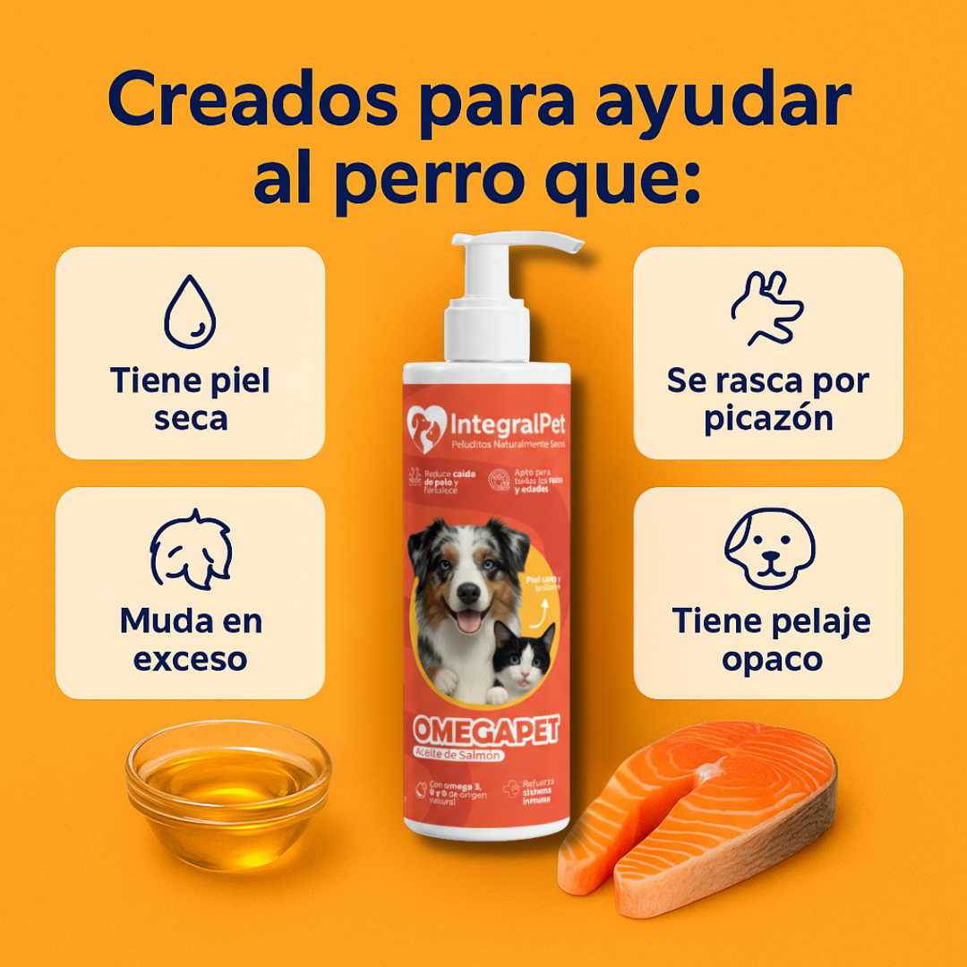 🔴PROMO INICIO DE AÑO 🔴Suplemento OmegaPet  ™ PROMO 2X1 🎁|  RECOMENDADO POR EXPERTOS| 100% NATURAL | REGISTRO ICA ✨