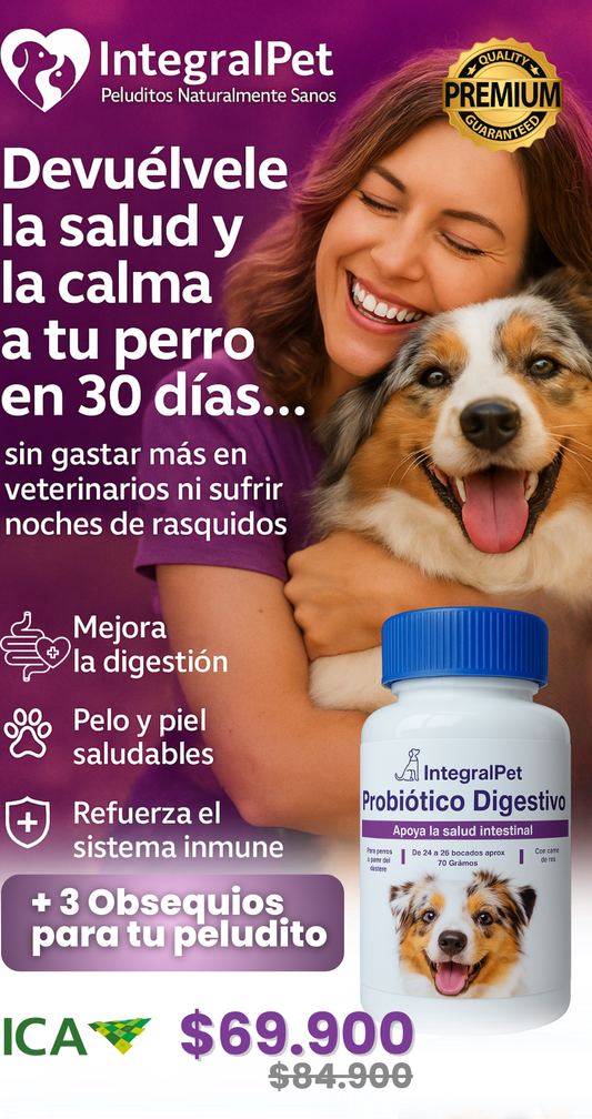 Integral Pet™️ El Refuerzo Perfecto para su Salud Digestiva | Registrado ✅
