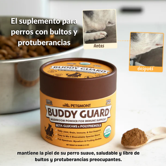 Buddy Guard™un aliado para tu perro contra los bultos y quistes