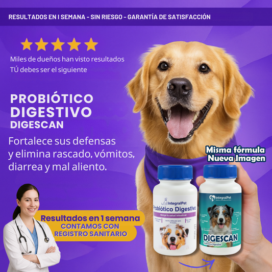 🔴PROMO INCIO DE AÑO 🔴Probiótico IntegralPet™️ | FORMULA 100% COMPROBADA | RECUPERA LA SALUD DE TU PERRO ✅