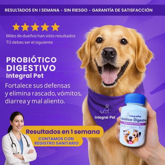 Probiótico Integral Pet™️ | FORMULA 100% NATURAL | RECUPERA LA SALUD DE TU PERRO ✅
