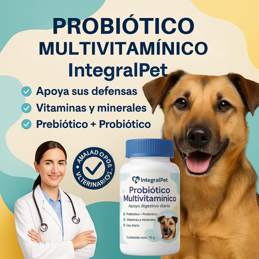 Probiotico Multivitaminico| FORMULA 100% NATURAL | MANTÉN LA SALUD DE TU PERRO ✅