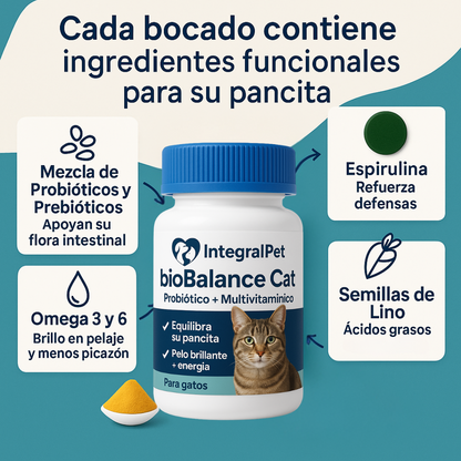 BioBalance Cat | Multivitaminico Natural 3 en 1 | Registro sanitario ✅