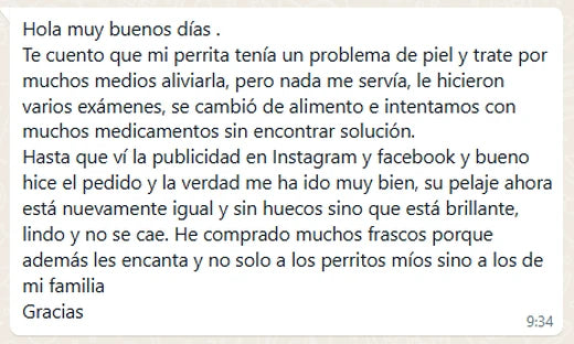 Comentario de cliente 2