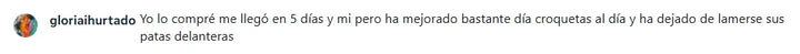 Comentario de cliente 21
