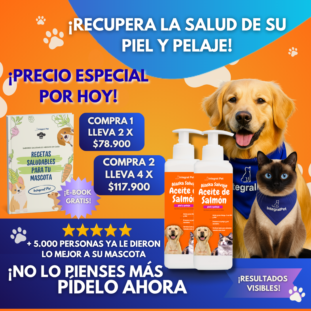 OmegaPet Natural™ Omega 3 para tu mascota | Registrado ✅